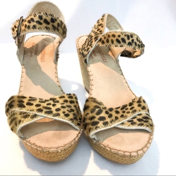 Ramoncinas Shoes - Leather and Fur Spanish Espadrille Sandel 🤍